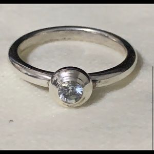 March Aquamarine birthstone ring